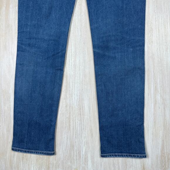 Paige Jimmy Jimmy Skinny Mid Rise Distressed Stretch Casual Blue Denim Jeans 25 - Picture 12 of 14